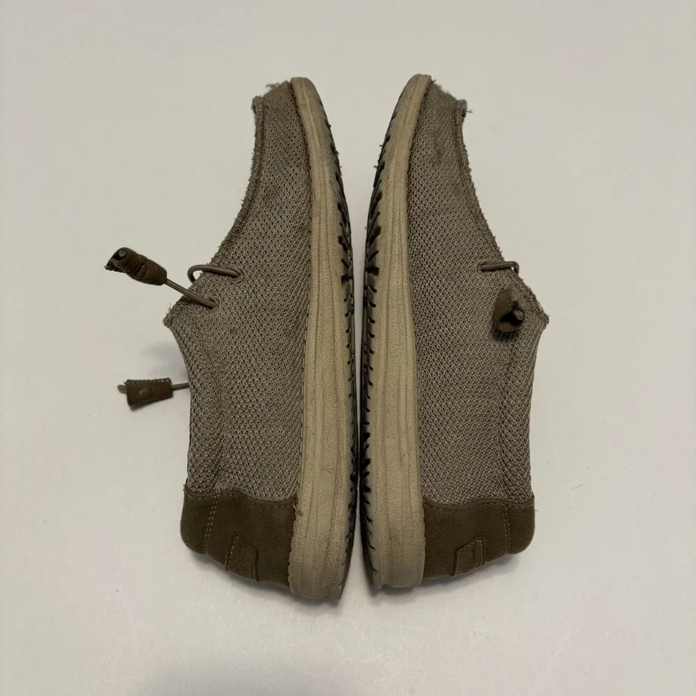 Hey Dude Mens Wally Sox Canvas Boat Shoe Loafers 8 Lightweight Comfort